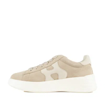 Hogan Beige Rebel Sneakers In Neutral
