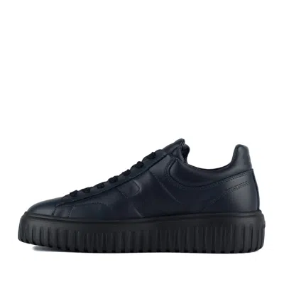 Hogan Blue H-stripes Sneakers In Blue