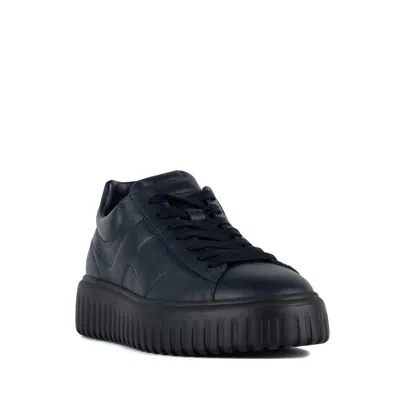 Hogan Blue H-stripes Sneakers In Blue