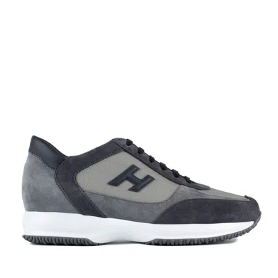 Hogan Sneakers Interactive Grey And Blue In Blue