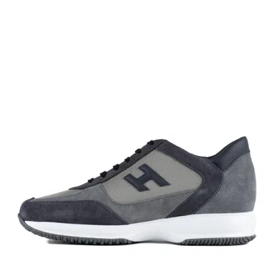 Hogan Sneakers Interactive Grey And Blue In Blue
