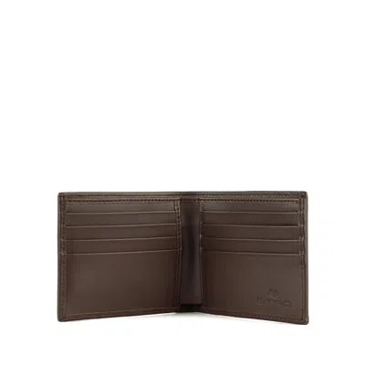 Etro Essential Jacquard Wallet In Multi