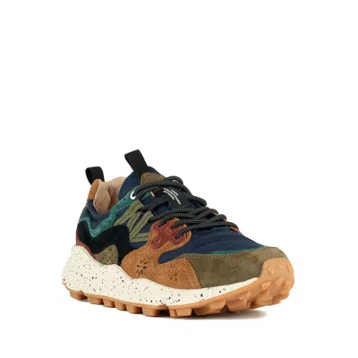 Flower Mountain Yamano 3 Uni Sneakers In Suede And Technical Fabric Multicolor In Multi