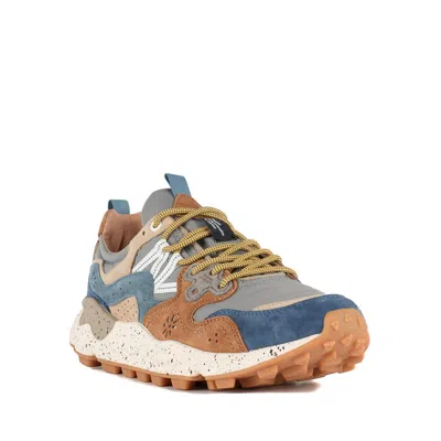 Flower Mountain Yamano 3 Uni Sneakers In Suede And Technical Fabric Grey In Multi
