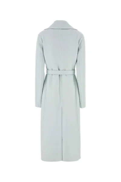 Jil Sander Cashmere Coat Belted Waist In Neutral