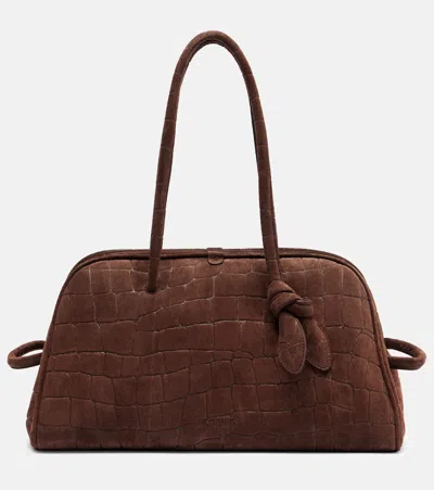 Jacquemus Dark Brown The Turismo Bowling Bag In Brown