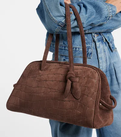 Jacquemus Dark Brown The Turismo Bowling Bag In Brown