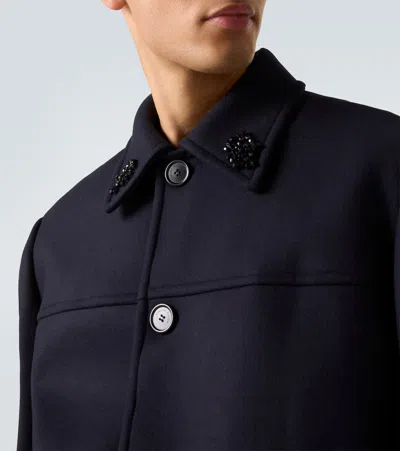 Simone Rocha Embellished Wool-blend Jacket In Black