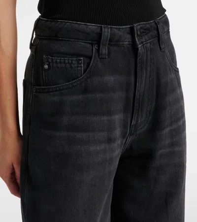 HELSINKI高腰阔腿牛仔裤