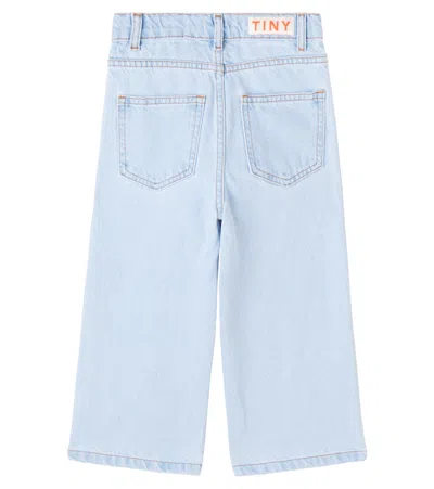 Tinycottons Daisies Straight Jeans In Blue