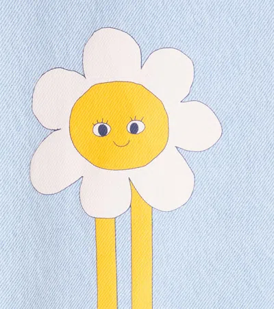 Tinycottons Daisies Straight Jeans In Blue