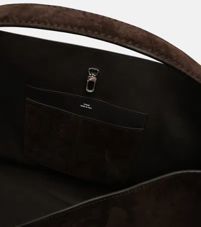 BELTED L号绒面革托特包