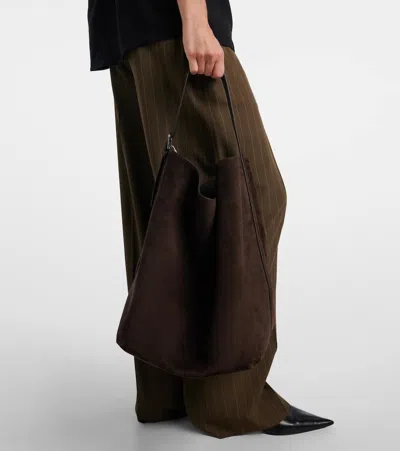 BELTED L号绒面革托特包