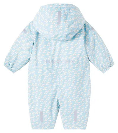 Tinycottons Baby Cherries Snowsuit In Blue