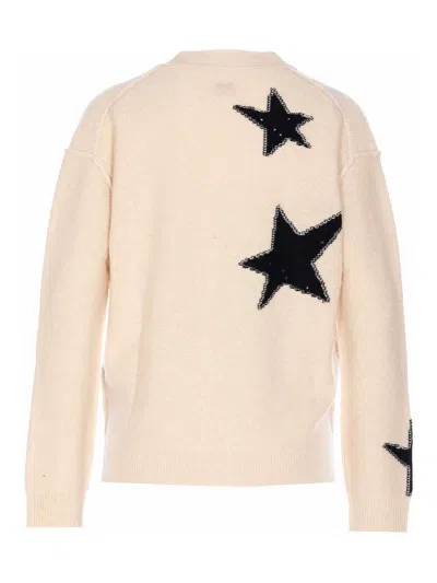 Zadig & Voltaire Womens Ecru Mirkaz Star-motif Cashmere Cardigan In Neutral