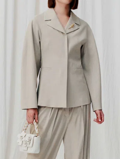 Marella Single-breasted Blazer In Beige