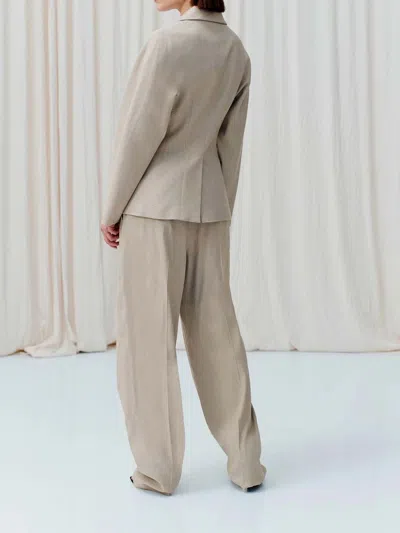 Marella Single-breasted Blazer In Beige