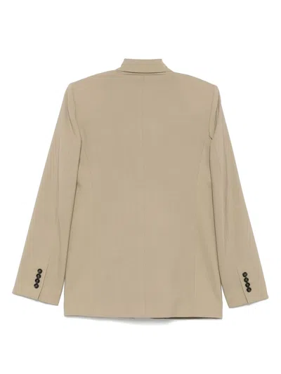 Msgm Tailored Suit Jacket Notch Lapel In Gray