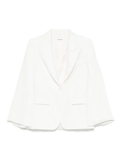 P.a.r.o.s.h Parosh Single-breasted Blazer Jacket In White