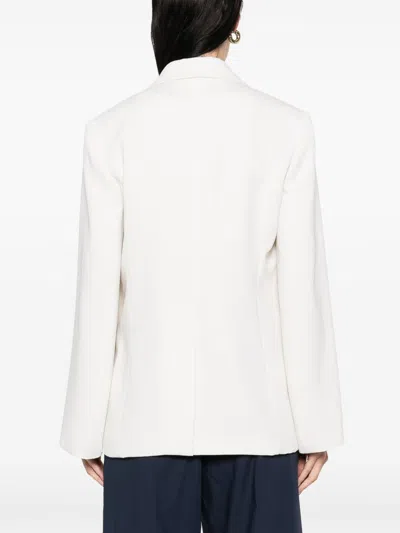 P.a.r.o.s.h Parosh Single-breasted Blazer Jacket In White