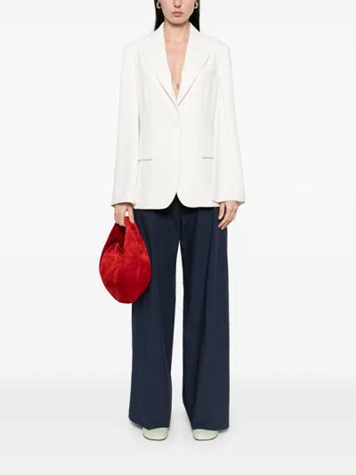 P.a.r.o.s.h Parosh Single-breasted Blazer Jacket In White