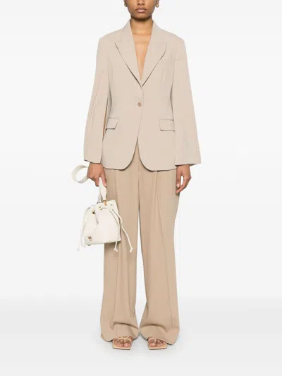 P.a.r.o.s.h Parosh Single-breasted Blazer Jacket In Neutral