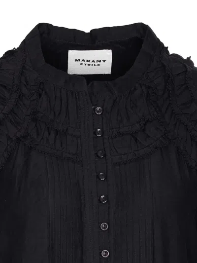 Isabel Marant Étoile Isabel Marant Etoile Black Cotton Viscose Dresses In Black