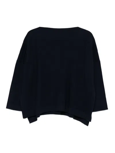 Daniela Gregis Wool Boat-neck Sweater In Black