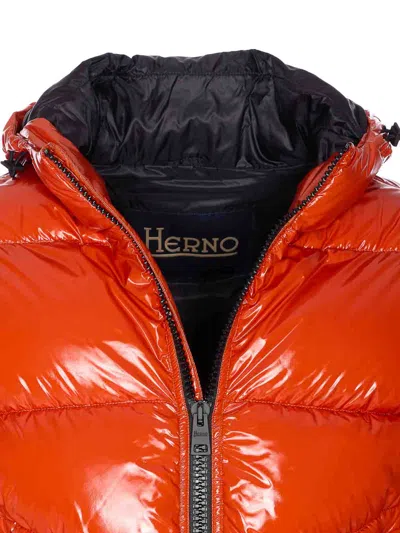 Herno Gloss Bomber In Orange