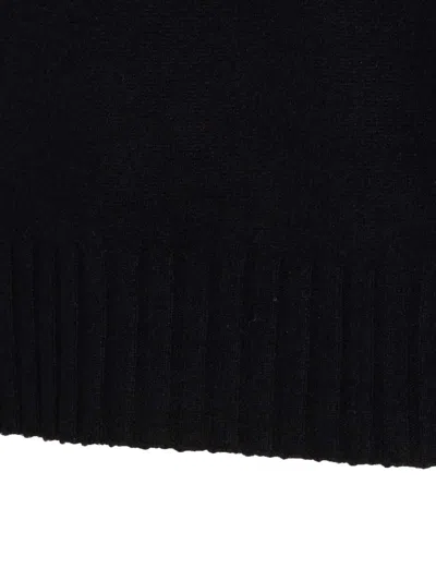 Guest In Residence Shrunken Crewneck Sweater In Cashmere In Black