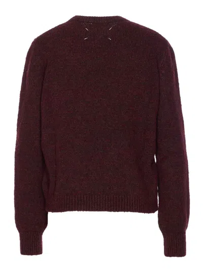 Maison Margiela Choker In Burgundy