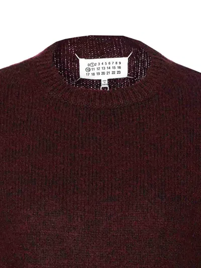 Maison Margiela Choker In Burgundy
