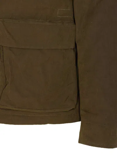 Herno Long Sleeve Hooded Padded Parka Jacket In Green