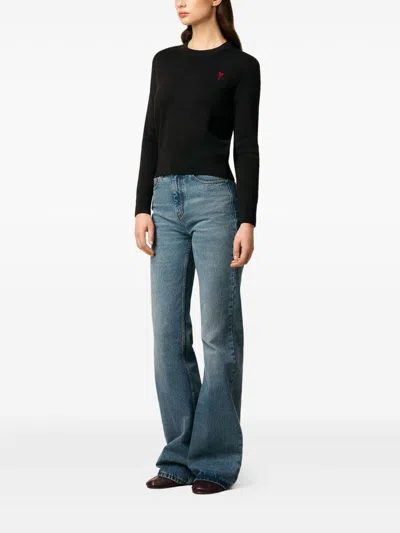 Ami Alexandre Mattiussi Ami Paris Jersey With Logo In Black