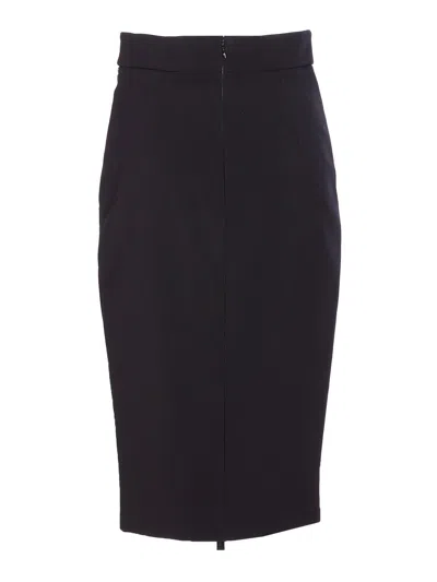 Elisabetta Franchi Pencil Skirt In Black