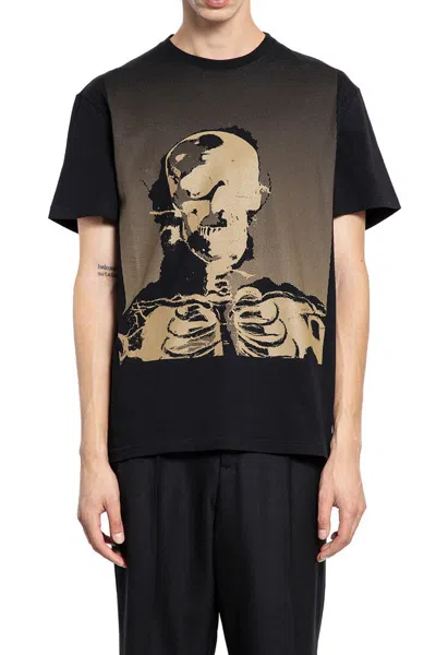 Alexander Mcqueen Skeleton T-shirt In Black