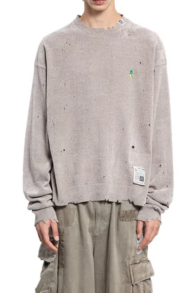 Miharayasuhiro Maison Mihara Yasuhiro Knitwear In Gray