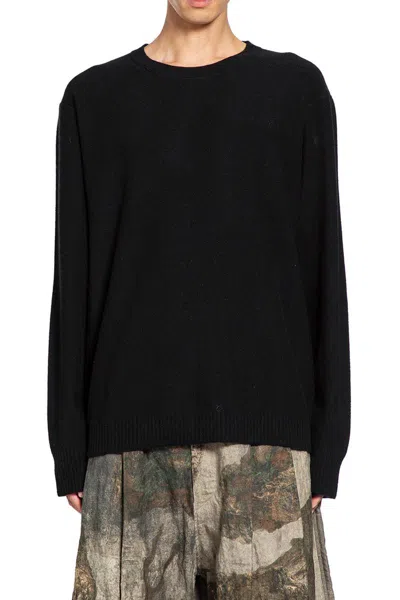 Ziggy Chen Small Statue Intarsia Sweater In Black