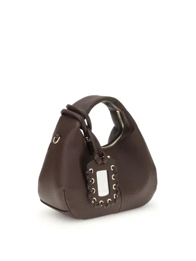 Ganni Women Hobo Mini Grained In Multi