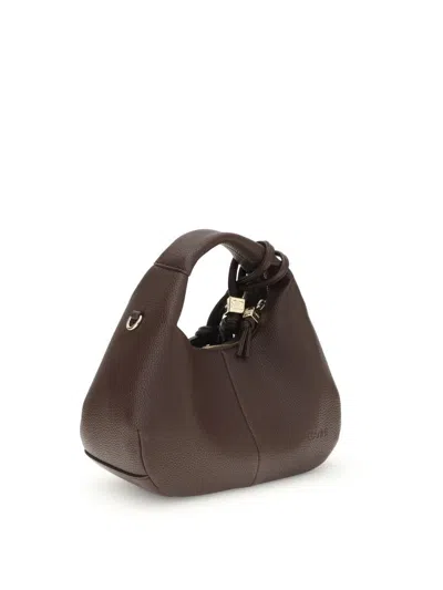 Ganni Women Hobo Mini Grained In Multi