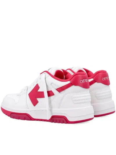 Off-white Out Of Office Women S Calf Leather Sneakers In White