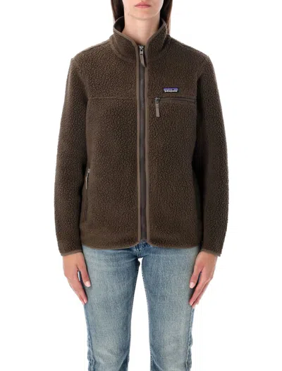 Patagonia Retro Pile Fleece Jacket In Brown