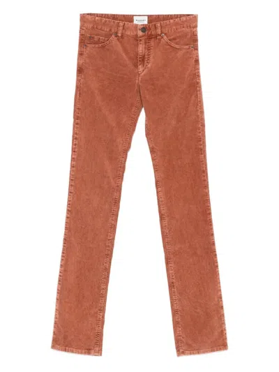 Isabel Marant Étoile Isabel Marant Etoile Leniya Corduroy Trousers In Brown