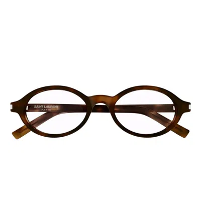 Saint Laurent Eyewear Eyeglass In Brown