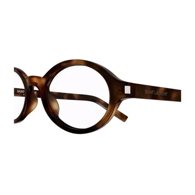 Saint Laurent Eyewear Eyeglass In Brown