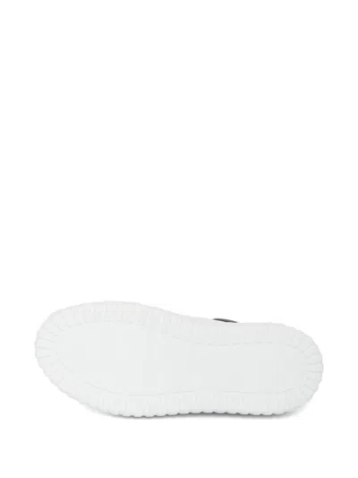 Hogan Low-top H-stripes Leather Sneakers In White
