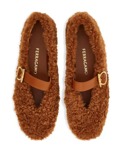 Ferragamo Ballerina Ornament Gancini Women In Brown