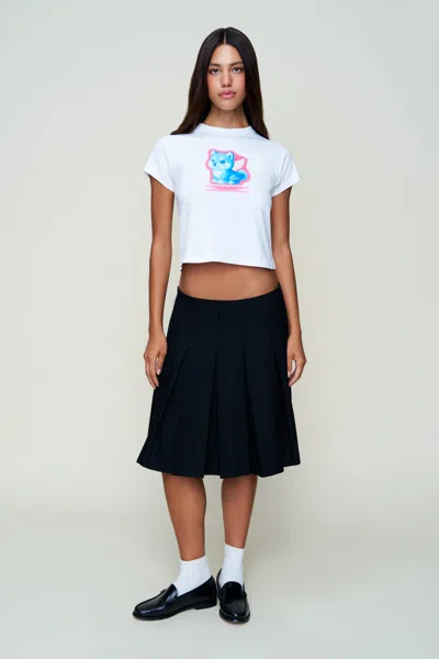 Danielle Guizio Ny Shiba Graphic Tee In White