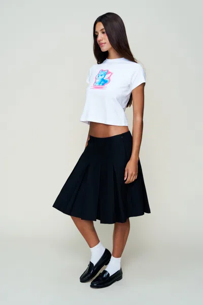 Danielle Guizio Ny Shiba Graphic Tee In White