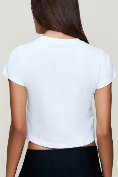 Danielle Guizio Ny Shiba Graphic Tee In White
